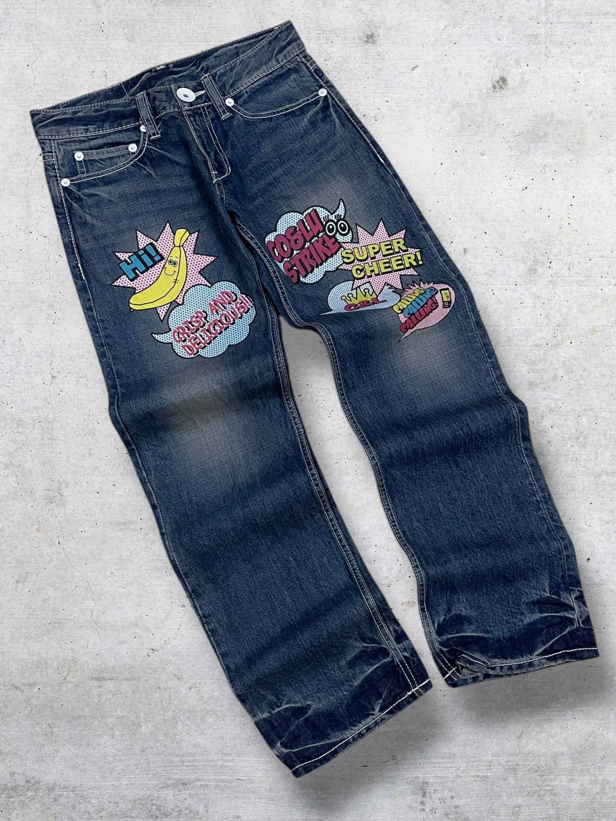 Hysteric Glamour VINTAGE CO & LU RARE JAPAN DESIGNER SPECIAL EDITION DENIM Size US 29 - 2 Thumbnail