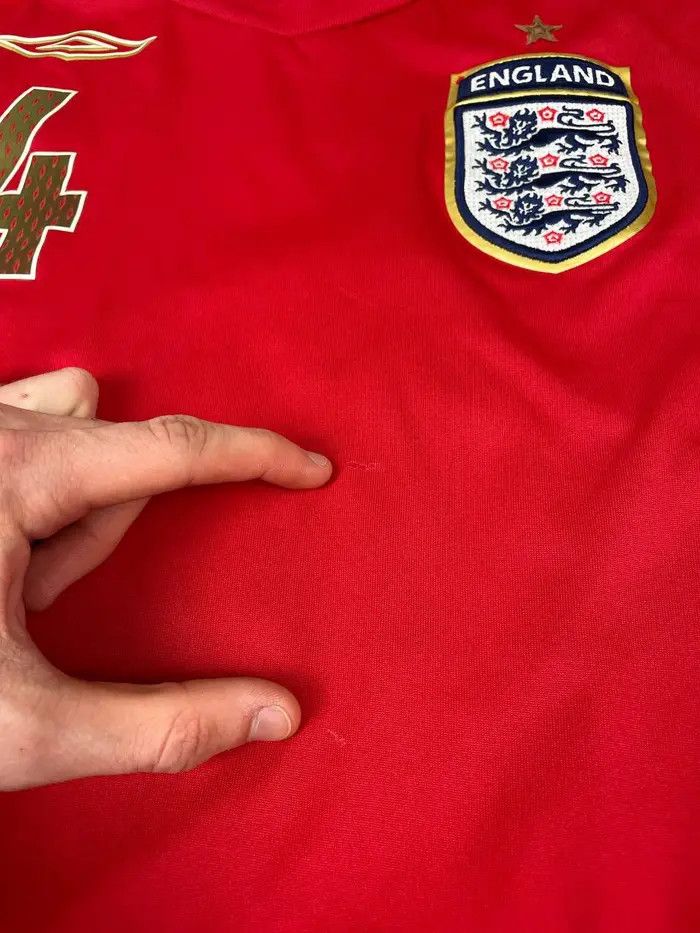 Umbro Umbro England 2006 2008 Gerrard#4 Away Shirt Soccer Jersey Size US M / EU 48-50 / 2 - 7 Thumbnail