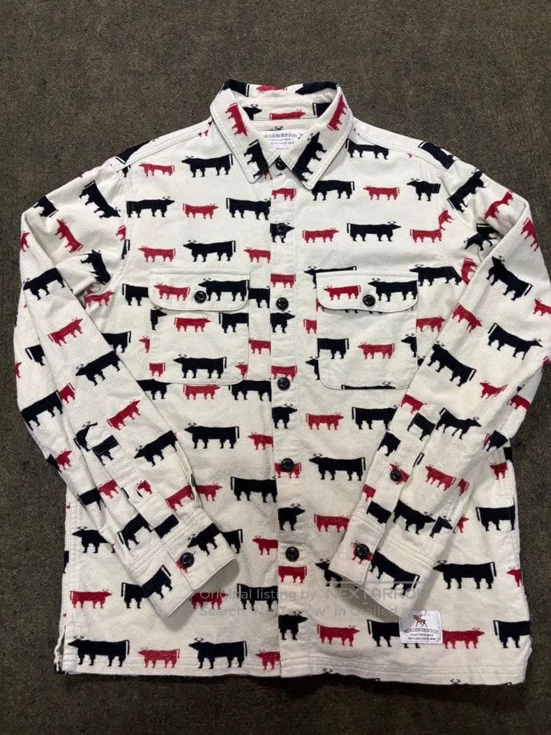 Neighborhood Neighborhood Patterned Long Sleeve Shirt Size US S / EU 44-46 / 1 - 1 Thumbnail