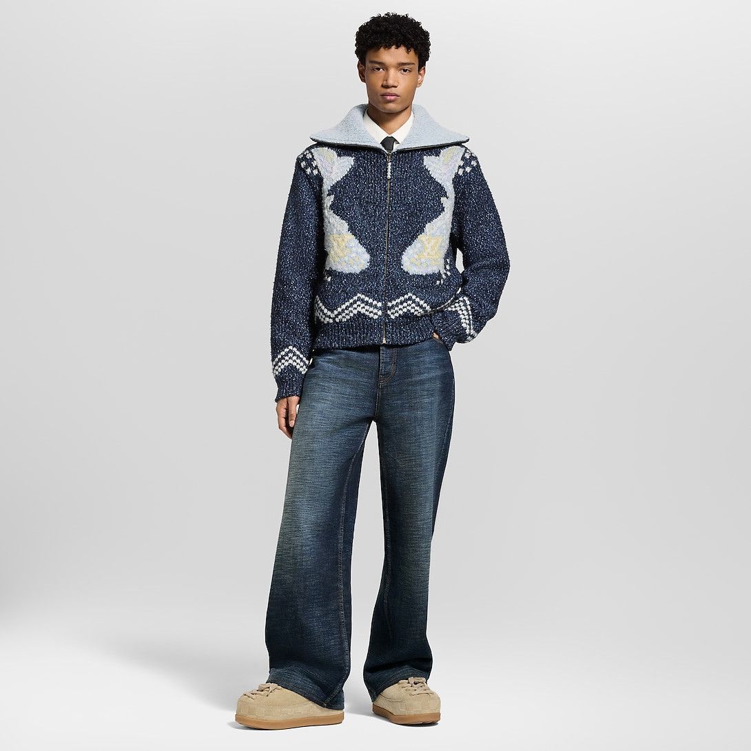 Louis Vuitton Zipped Knitted Blouson Size US XXL / EU 58 / 5 - 4 Thumbnail