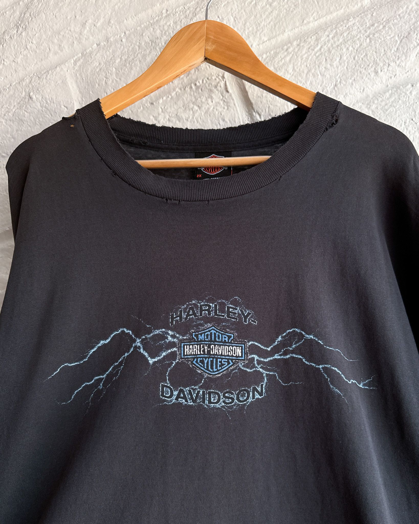 Harley Davidson Thrashed Harley Davidson Lightning Long Sleeve Men's 2XL Size US XL / EU 56 / 4 - 7 Thumbnail
