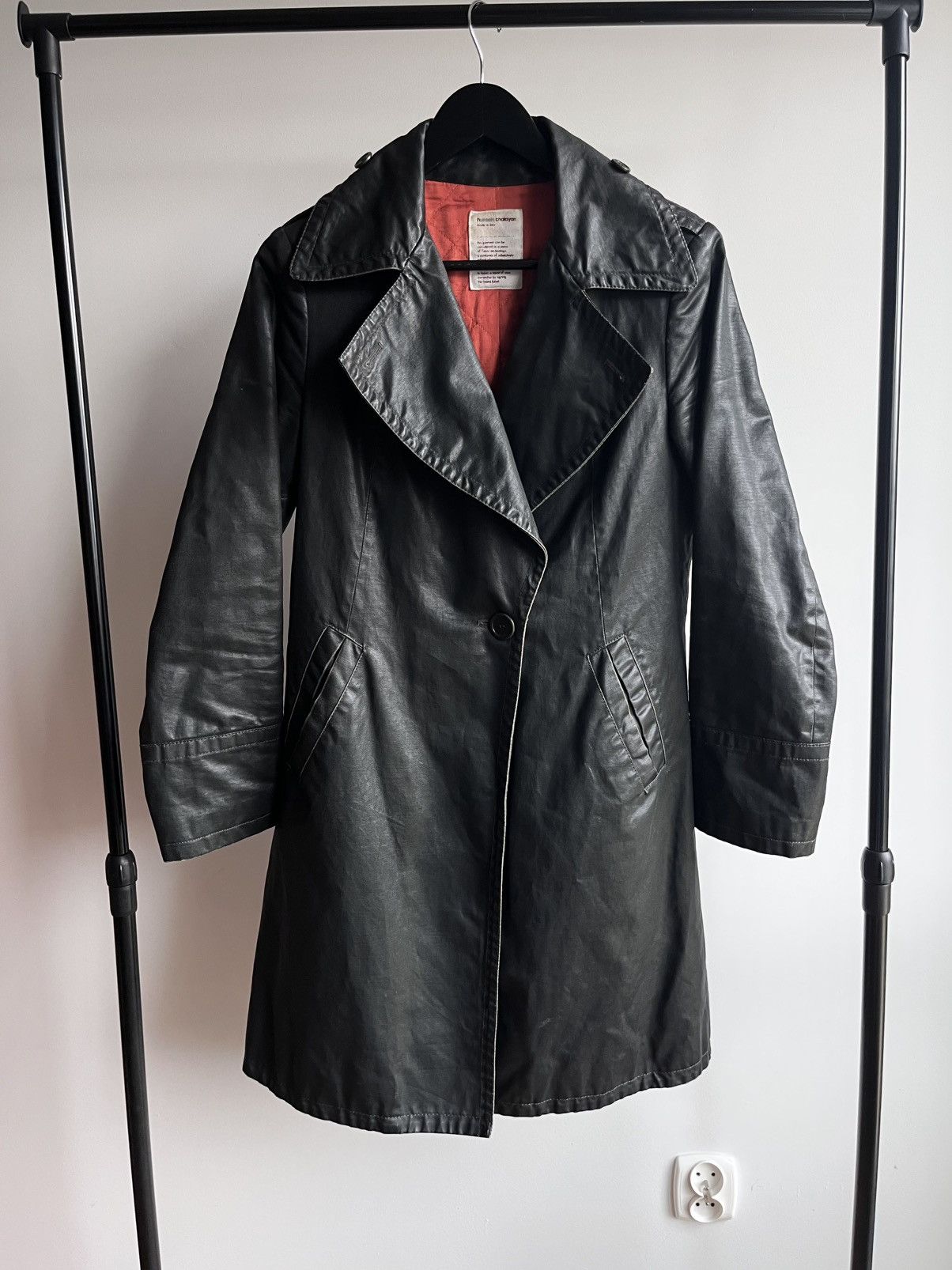 Hussein Chalayan Archive rare Hussein Chalayan early 00s waxed canvas coat: Size US XS / EU 42 / 0 - 1 Thumbnail