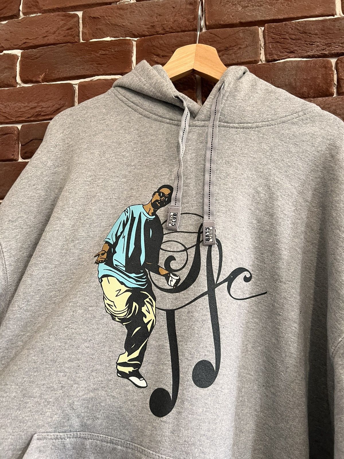 Rap Tees Vintage 90s Pro Club Rap Hip Hop Band Hoodie Xxl grey Size US XXL / EU 58 / 5 - 3 Thumbnail