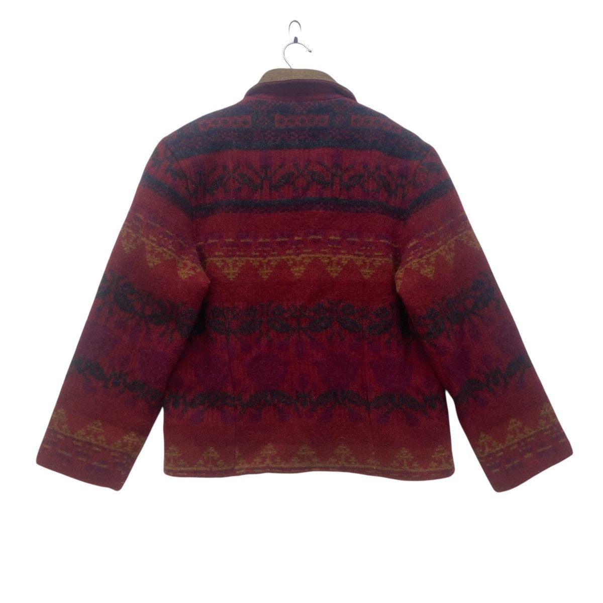 Woolrich Woolen Mills Vintage Woolrich Red Floral Native Wool Jacket Coat Size S / US 4 / IT 40 - 2 Thumbnail