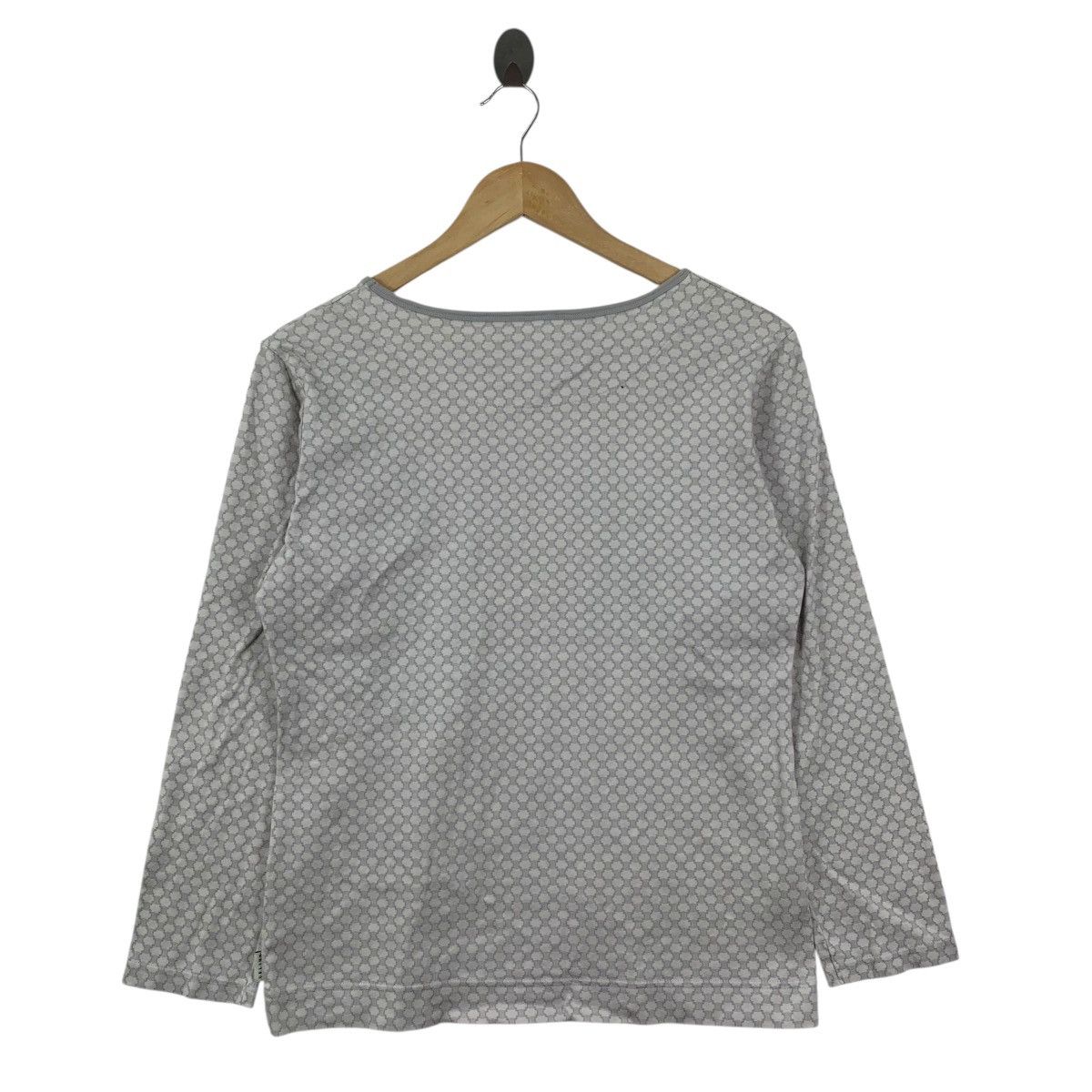 Celine Vintage CELINE MONOGRAM All Over Print Long Sleeve Tshirt Size M / US 6-8 / IT 42-44 - 4 Thumbnail