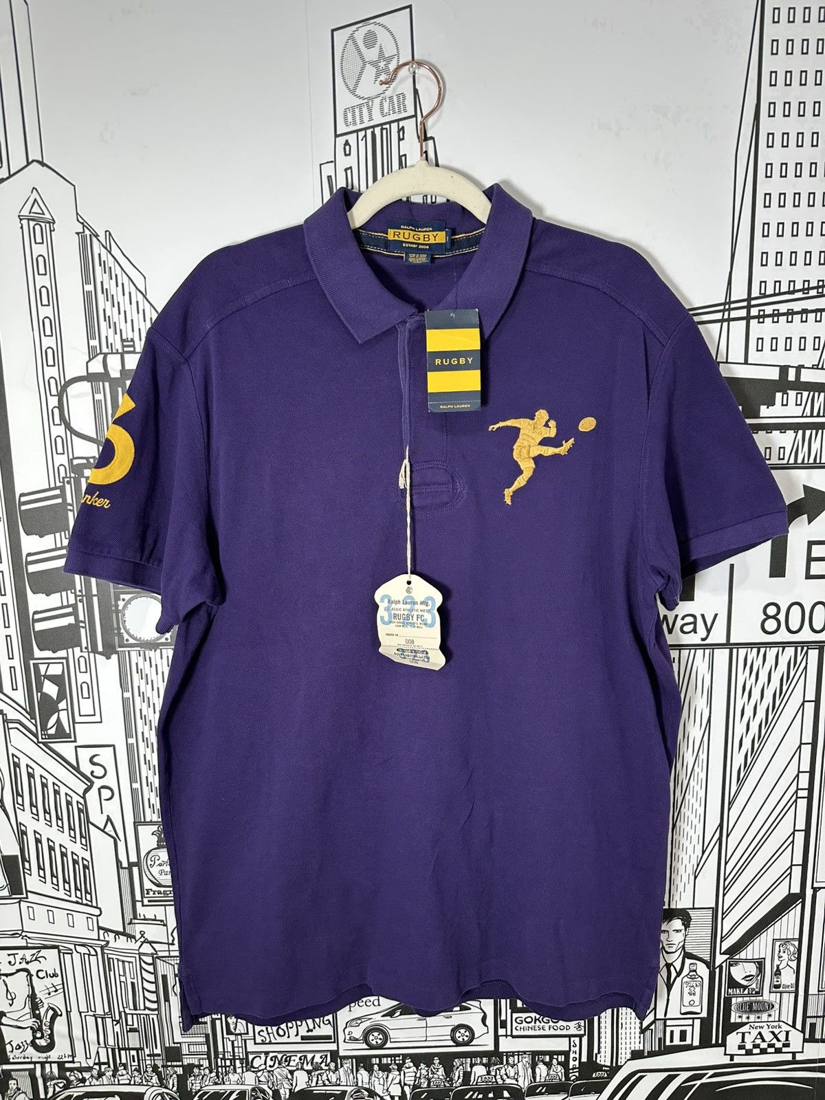 Polo Ralph Lauren Rugby Ralph Lauren Big Kicker Flanker Rugby Purple XL Size US XL / EU 56 / 4 - 1 Thumbnail