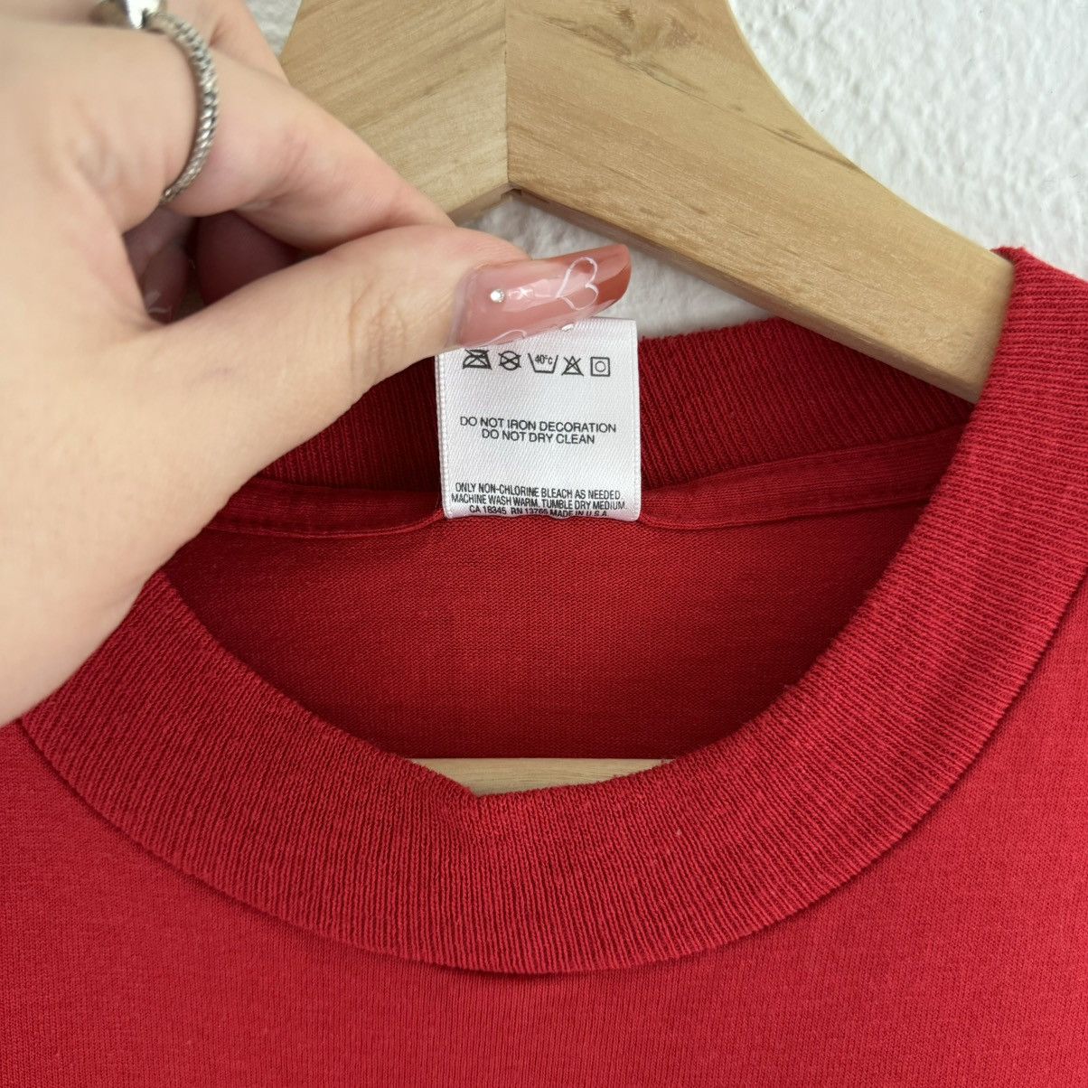 Fruit Of The Loom Vintage 90s Red Single Stitch Pie Festival Pie Town, NM Tee Size US L / EU 52-54 / 3 - 9 Thumbnail