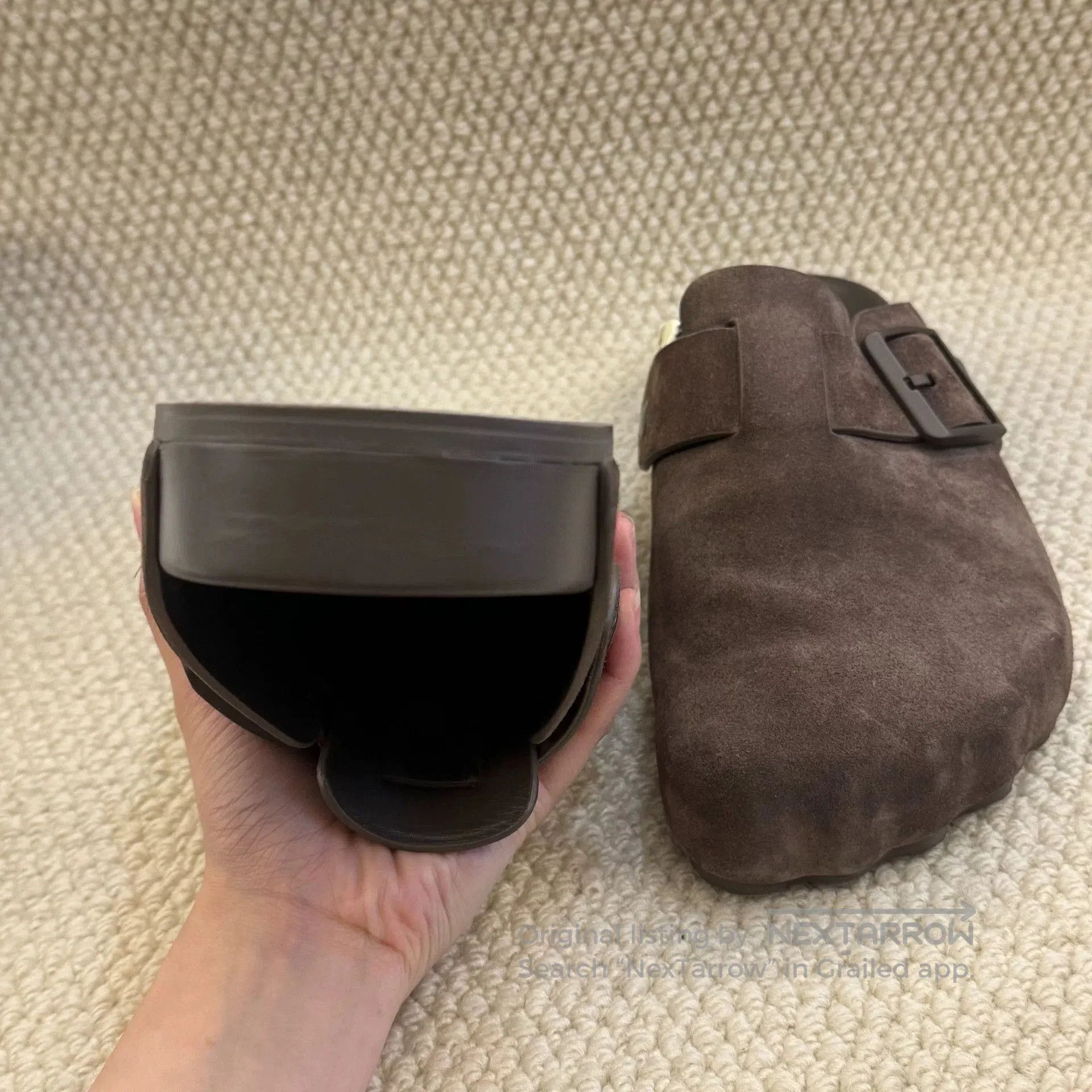 Balenciaga brown suede slip. Size US 10 / EU 43 - 7 Thumbnail