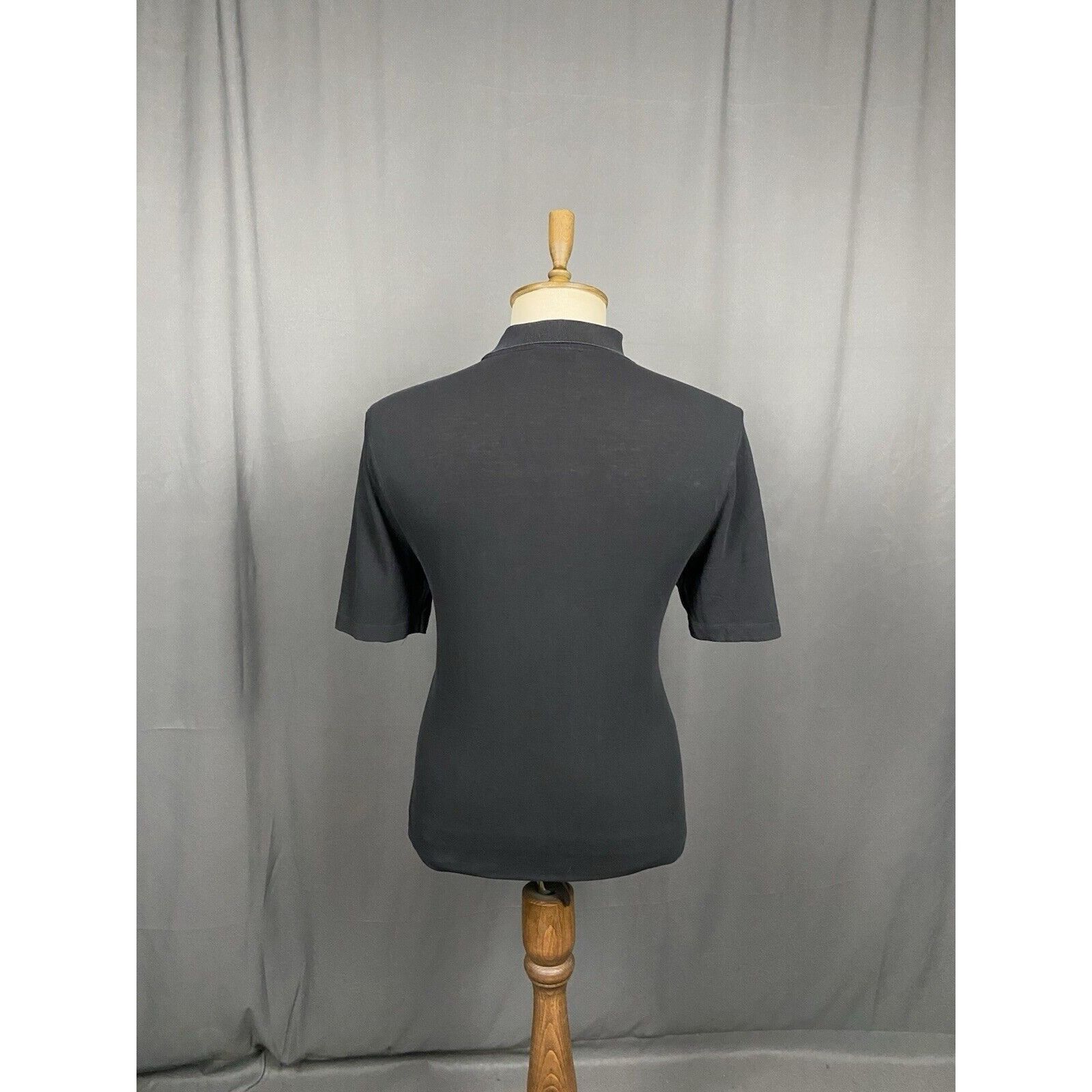 Versace Vesace Small Logo VTG Men's Black Polo T-Shirt Size S-M Size US M / EU 48-50 / 2 - 7 Thumbnail