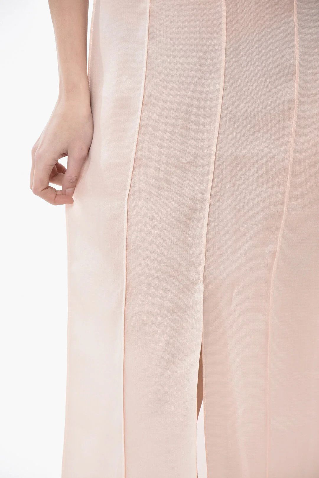 KHAITE og1mm0426 Silk Organza Slip Dress in Pink Size S / US 4 / IT 40 - 4 Thumbnail