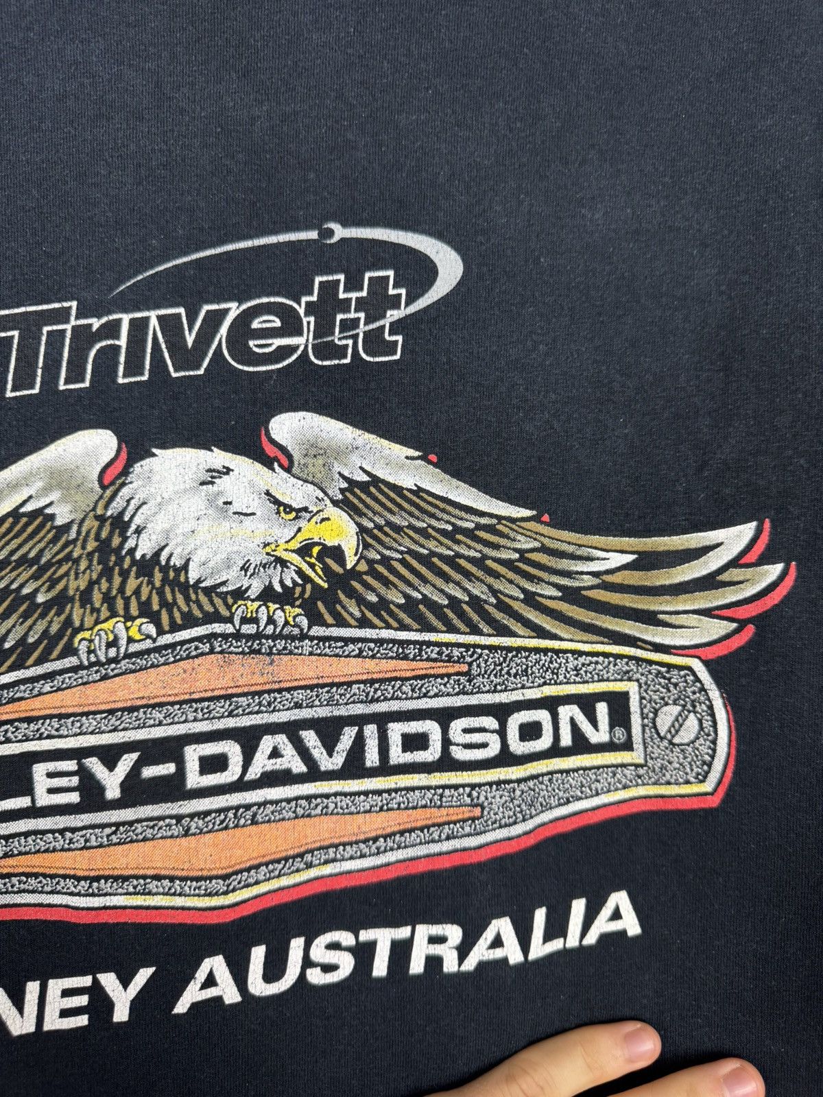 Harley Davidson Vintage 2000s Harley Davidson Sydney Australia T-shirt Size US L / EU 52-54 / 3 - 22 Thumbnail