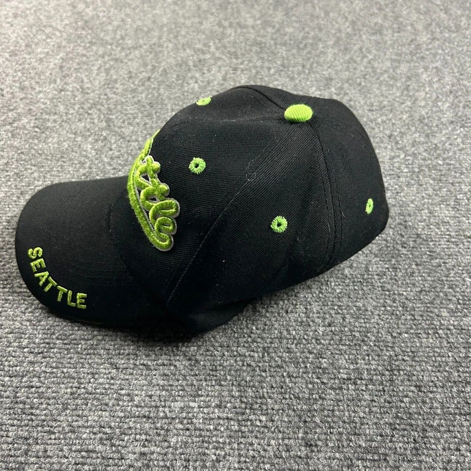 Other Seattle Cap Hat Black Adjustable Adults Baseball Size ONE SIZE - 4 Thumbnail