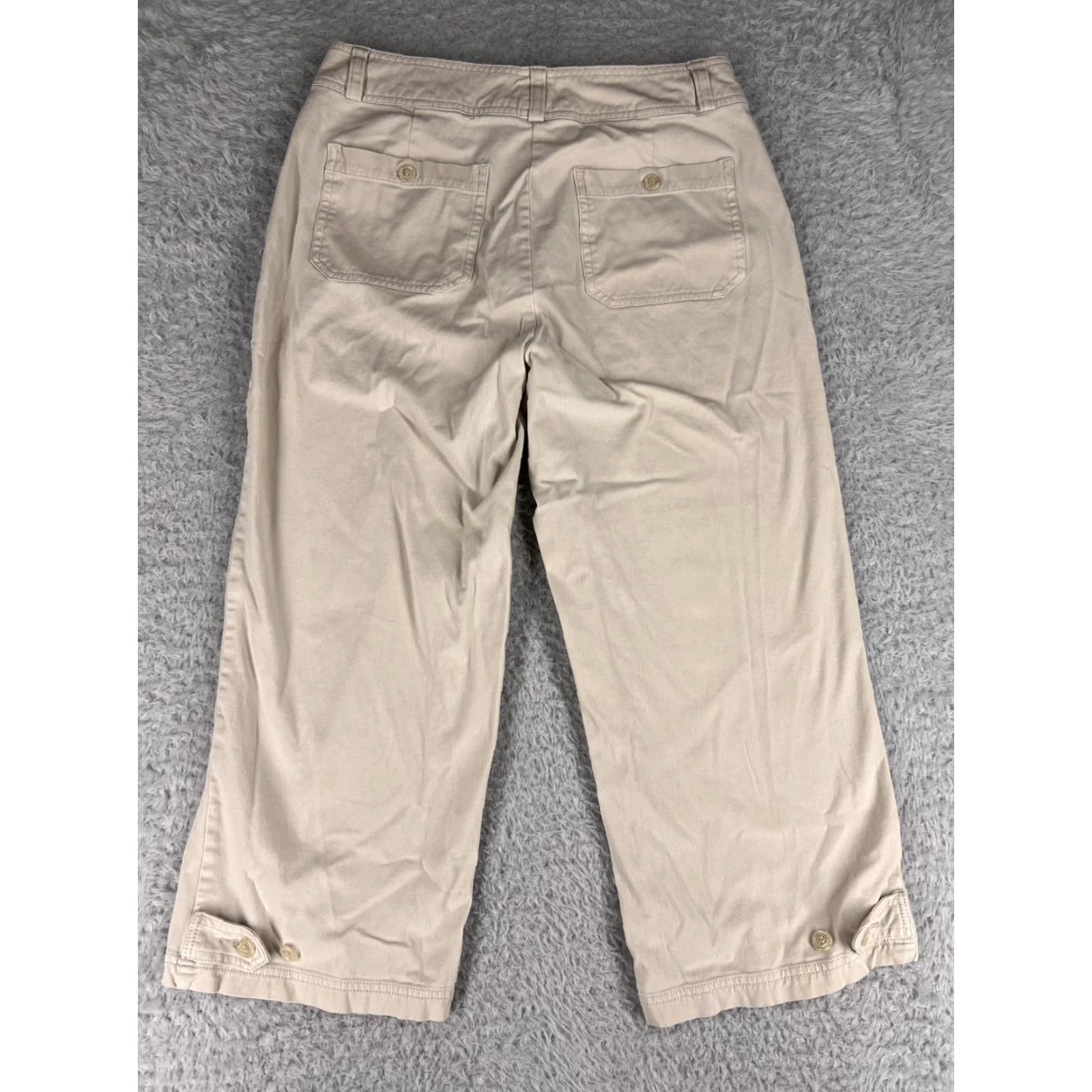 Coldwater Creek Coldwater Creek Beige Capri Pants Womens 6 Petite 29in Waist 21.5in Inseam 5-Pocket Stretch Cotton Twill Rise High Denim/Legwear Size 36" / US 14 / IT 50 - 2 Thumbnail
