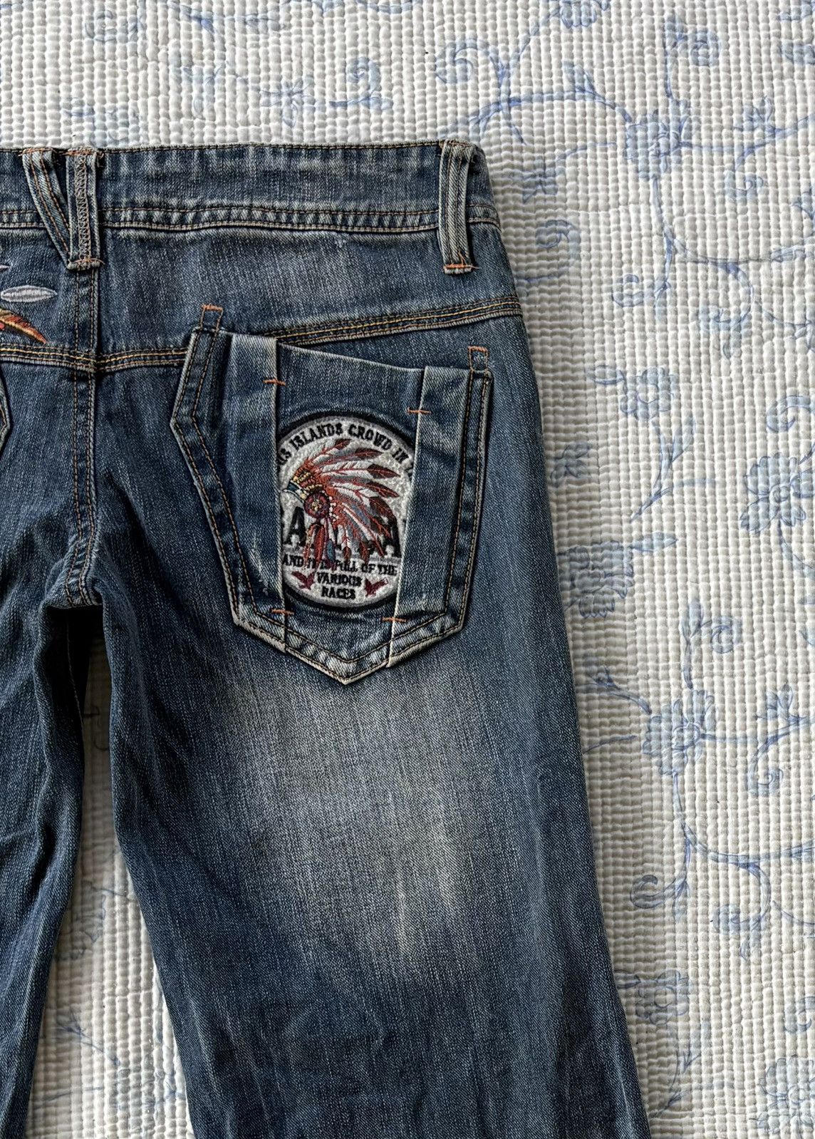 Japanese Brand Japanese Genes Native American Embroidered Bootcut Y2K Jeans Size US 32 / EU 48 - 11 Thumbnail