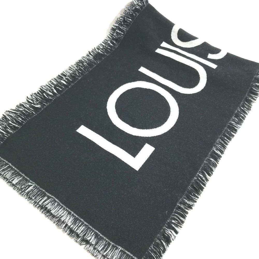 Louis Vuitton Louis Vuitton M71580 Shallp Team Fringe Scarf Wool/Cashmere Men Black Size ONE SIZE - 1 Thumbnail