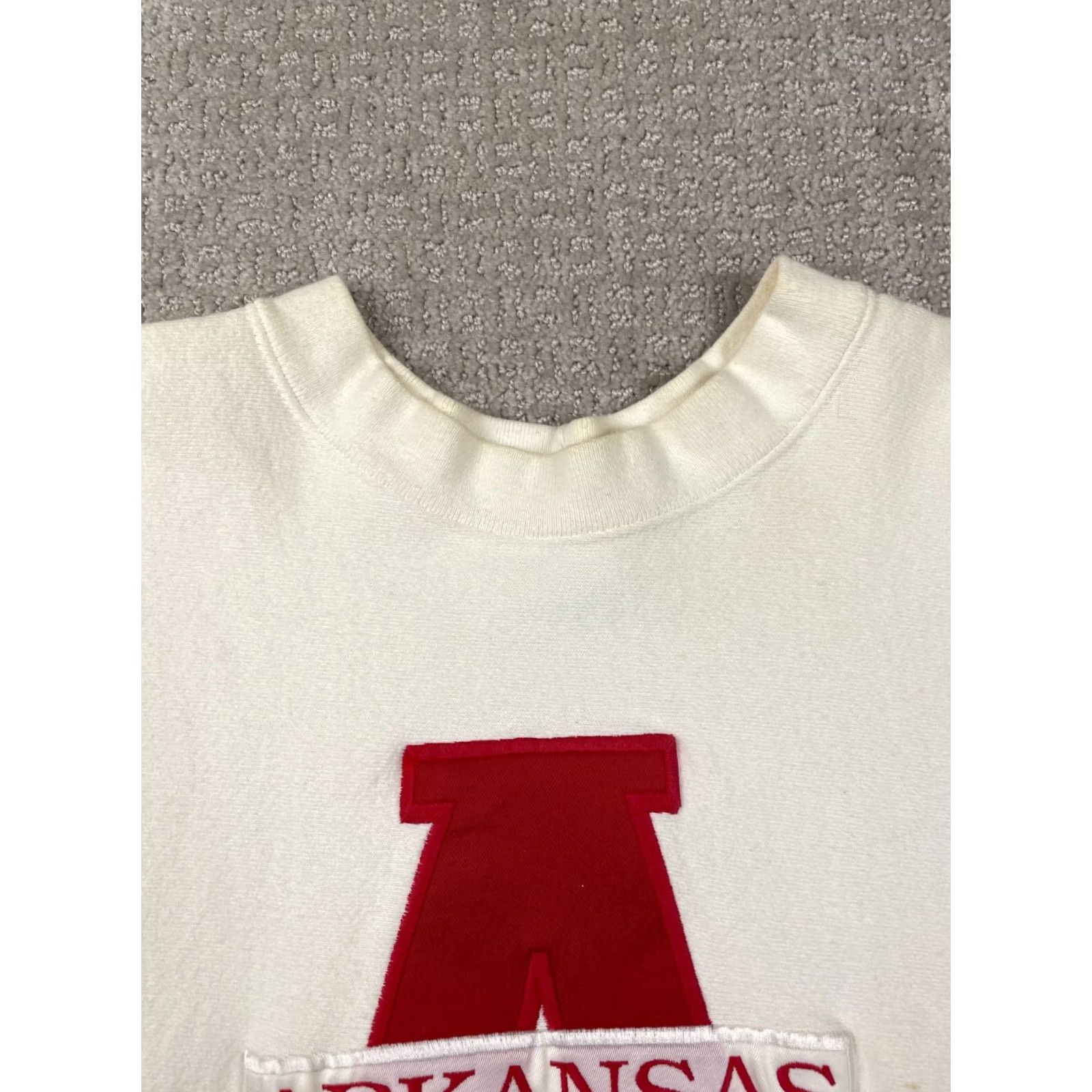 Vintage VINTAGE Arkansas Razorbacks Sweatshirt Mens L Crable Sportswear Crewneck Yellow Graphic Print 80s Fleece Cotton Pullover Winter Fall Spring Size US L / EU 52-54 / 3 - 5 Thumbnail