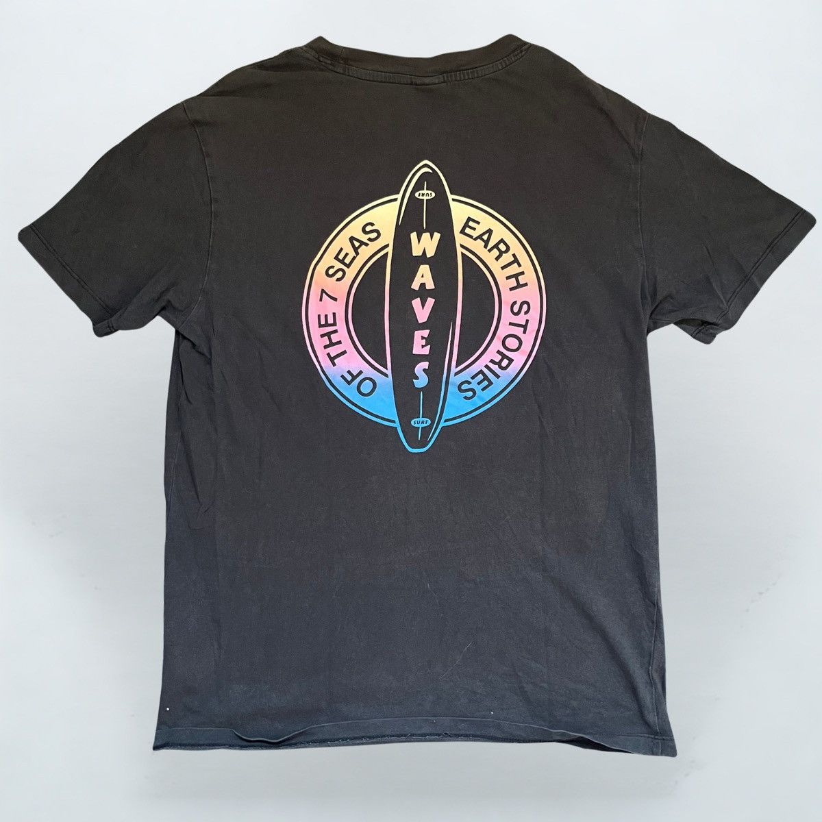 H&M H&M L.O.G.G. “WAVES” Graphic Tee – Black SMALL Size US S / EU 44-46 / 1 - 4 Thumbnail
