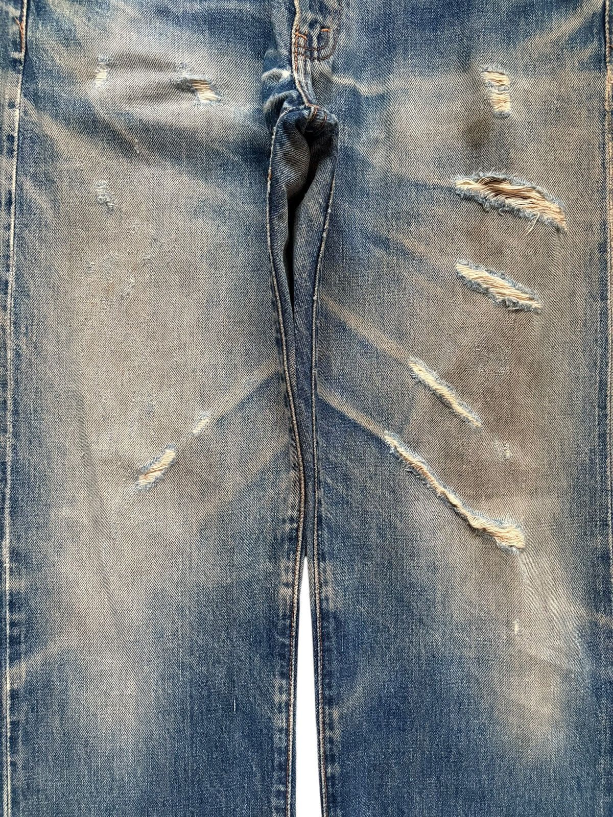 Levi's Vintage 80s Levis 502 Big E Selvedge Rusty Wash Baggy Jean Size US 30 / EU 46 - 6 Thumbnail