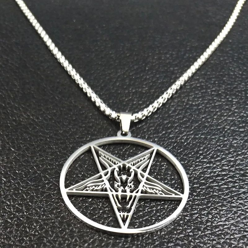 Jewelry Baphomet Pentagram Pendant Charms Necklace Emblem Talisman Size ONE SIZE - 1 Thumbnail