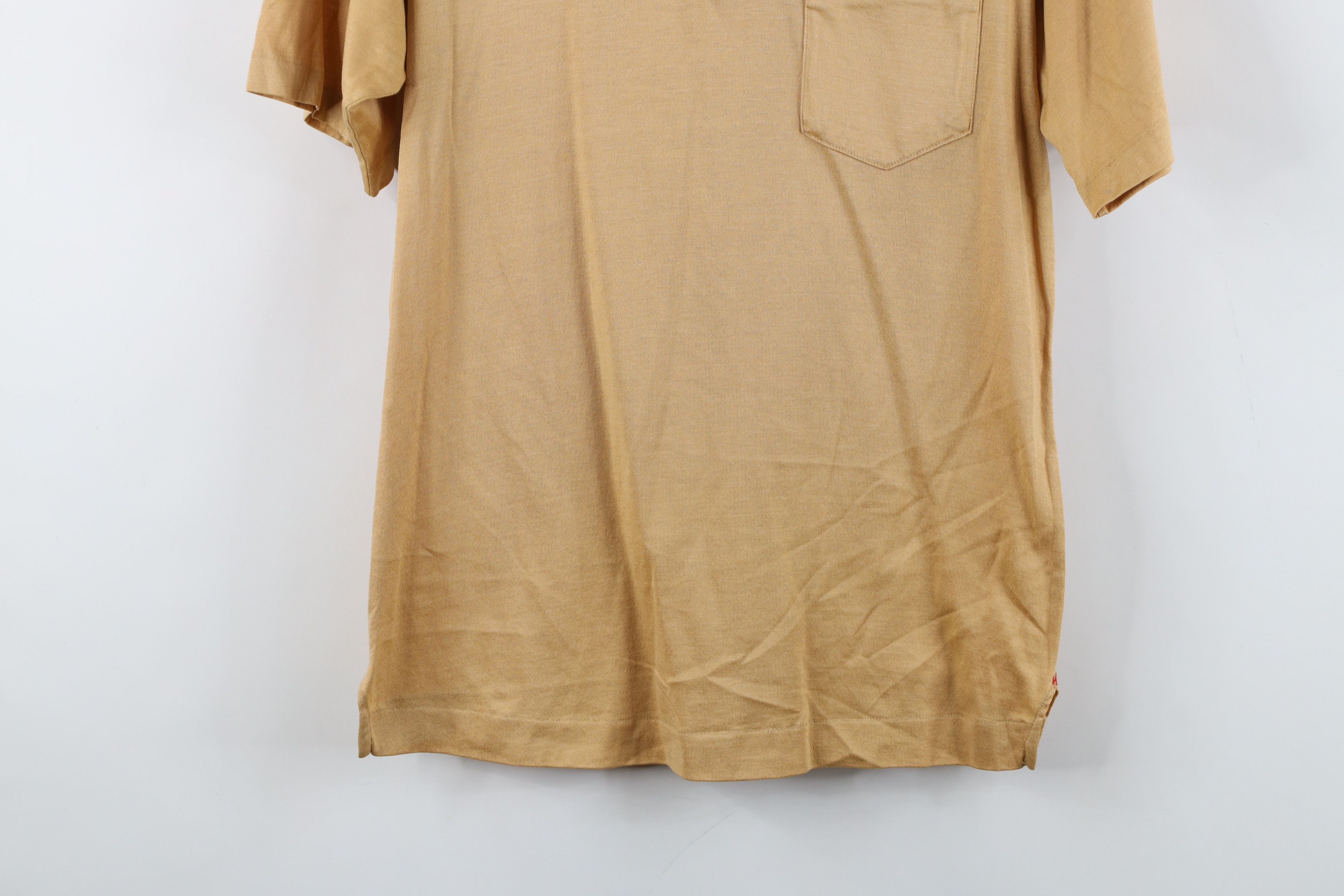 Vintage Vintage 50s 60s Ban Lon Knit Pocket Polo Shirt Beige USA Size US M / EU 48-50 / 2 - 3 Thumbnail