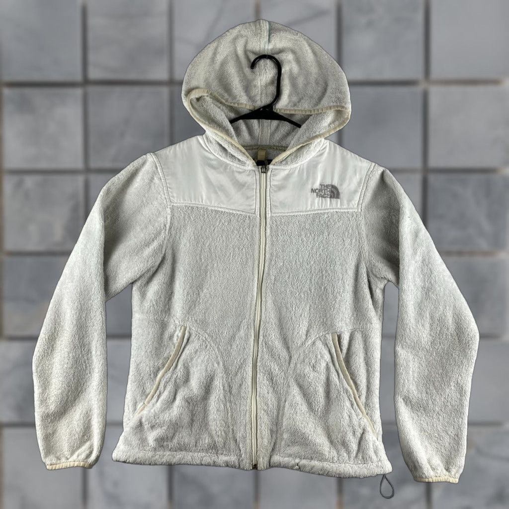 The North Face The North Face Full Zip Hoodie Womens Small S White Oso Adjustable Waist Pockets Size S / US 4 / IT 40 - 1 Thumbnail