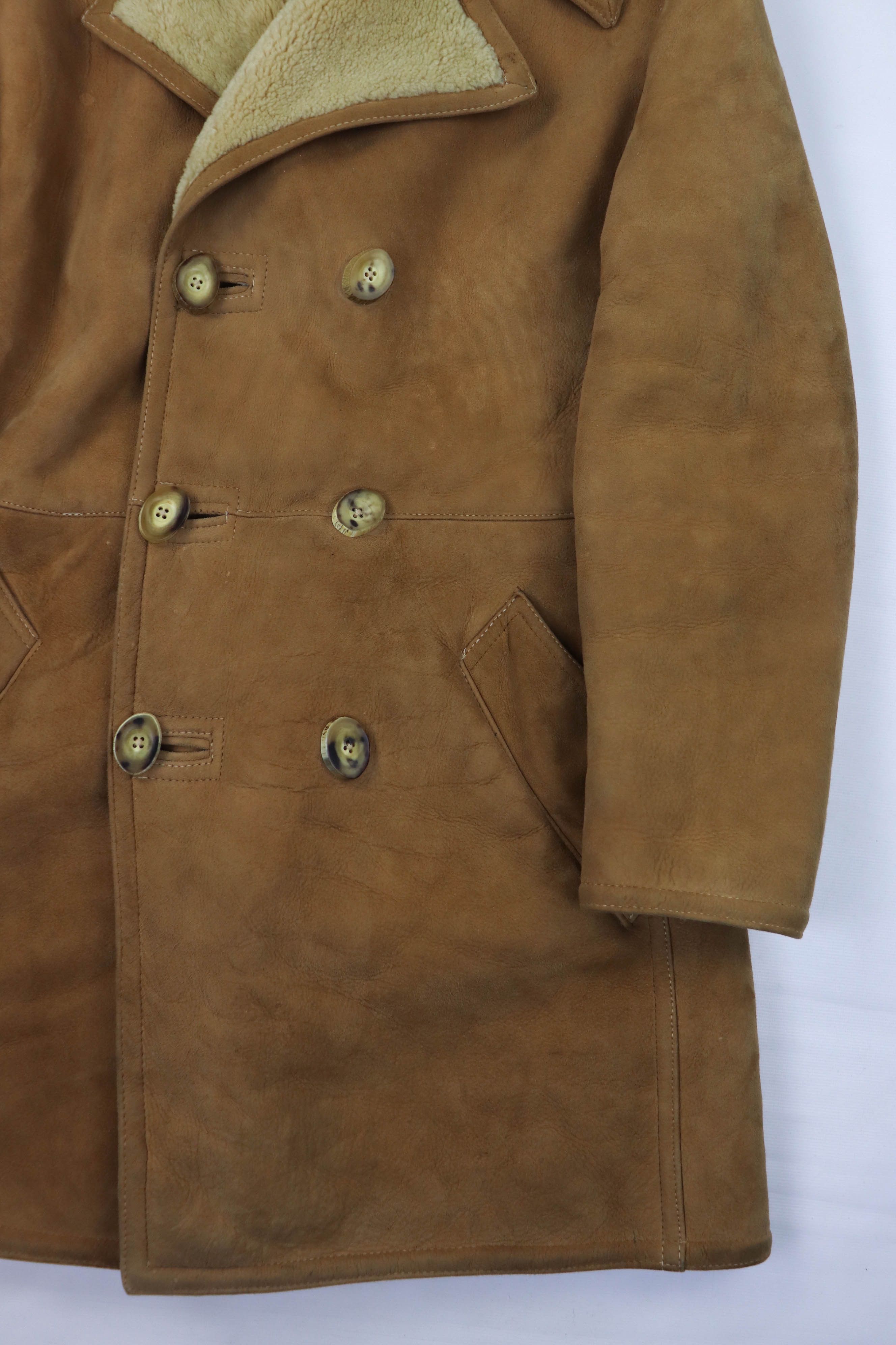 Harrods Vintage Californian Spring Lamb England Made Shearling Coat Size US M / EU 48-50 / 2 - 8 Thumbnail
