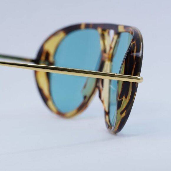 Bottega Veneta Bottega Veneta BV1273S 007 Sunglasses Havana/Gold Geometric Size ONE SIZE - 7 Thumbnail