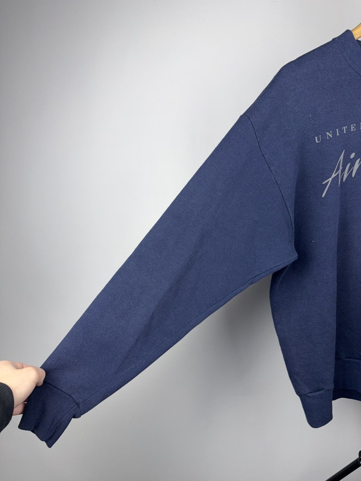 Vintage 90s U.S. Air Force Distressed Crewneck Made in USA L sz Size US L / EU 52-54 / 3 - 6 Thumbnail
