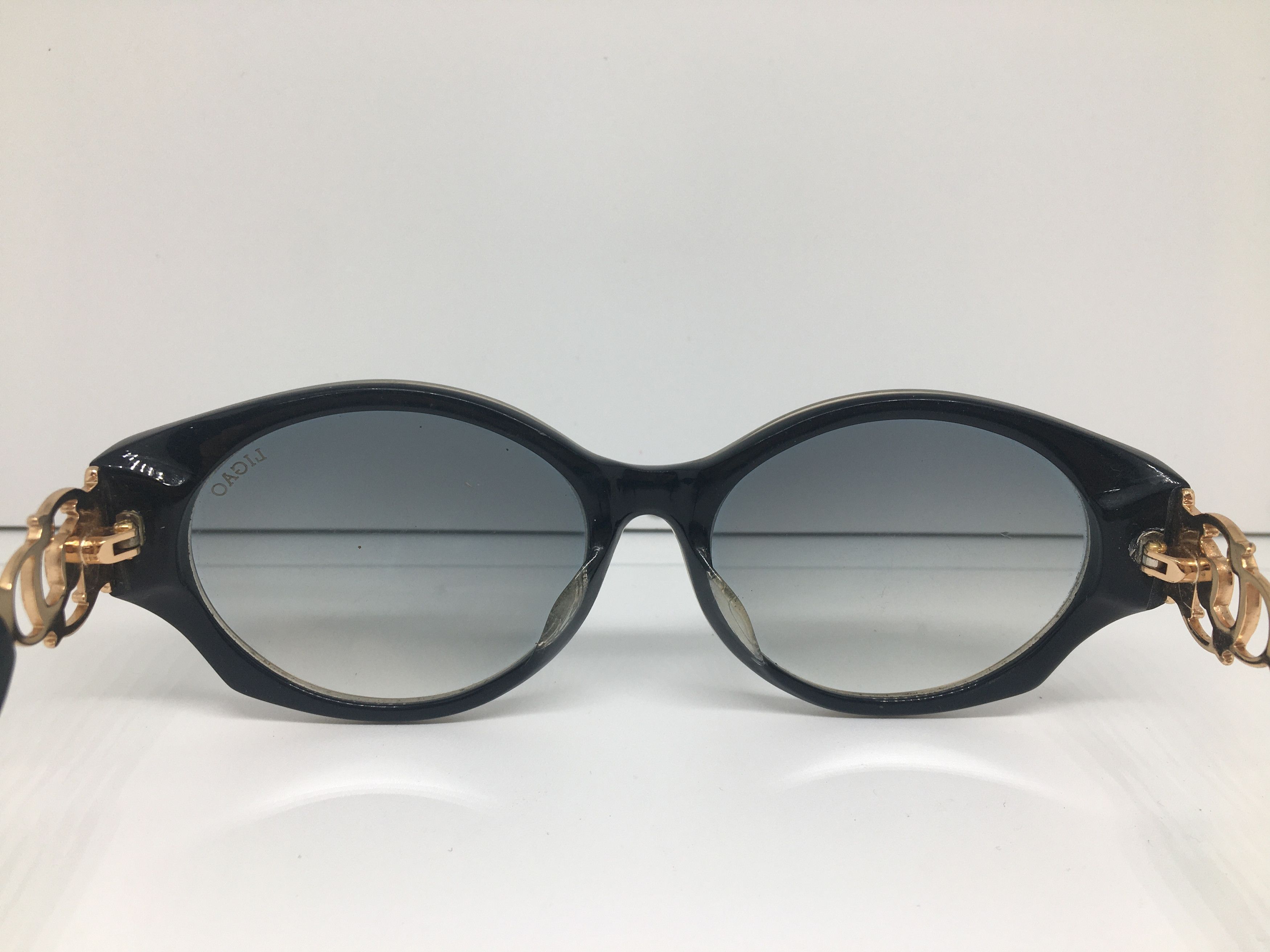Vintage Vintage LIGAO 6679 Gray Sunglasses Frame Size ONE SIZE - 5 Thumbnail