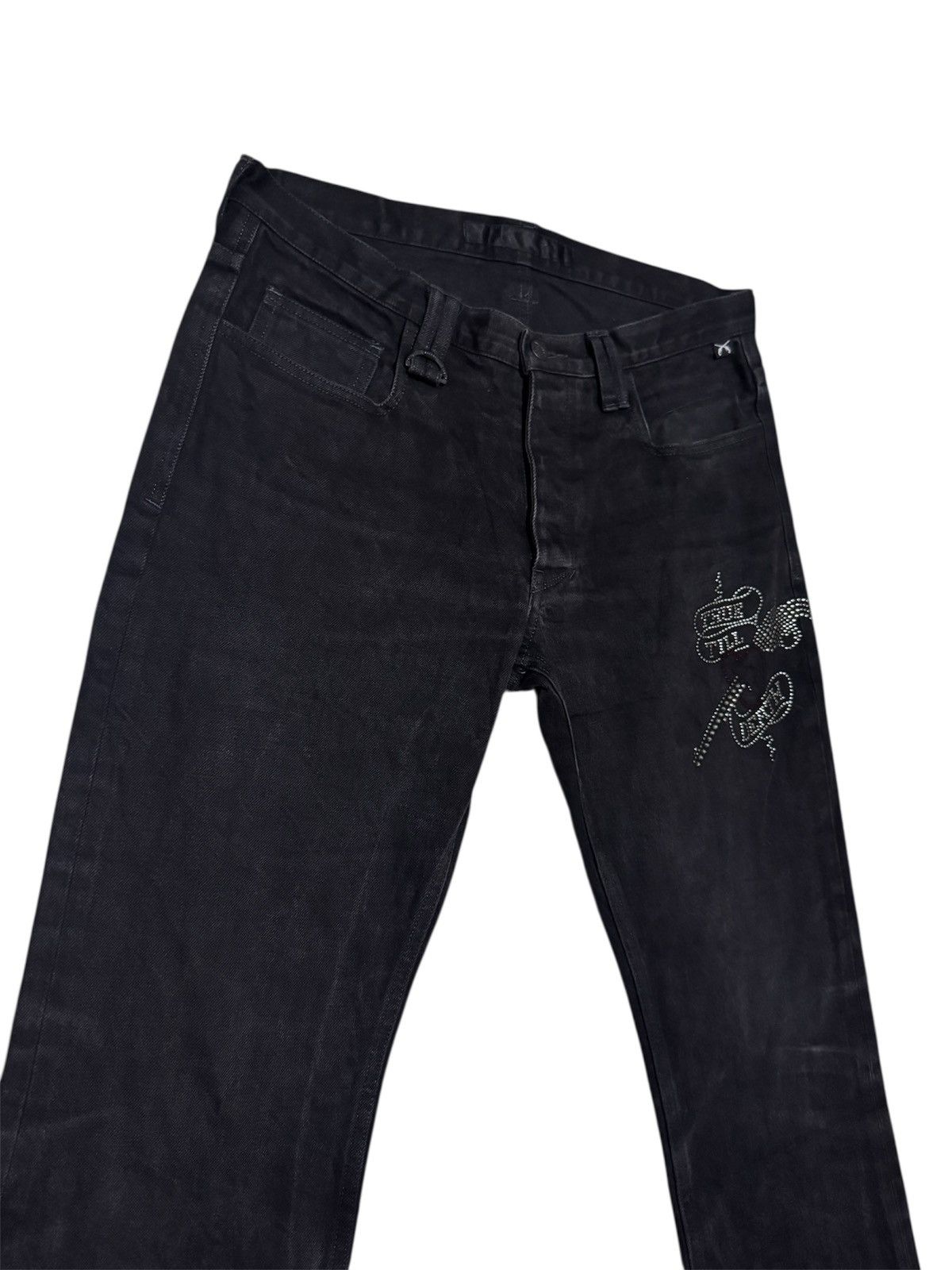 Japanese Brand × Roar OG Roar ”True Till Death” ⚔️ Denim Straight Cut Jeans Size US 34 / EU 50 - 1 Thumbnail