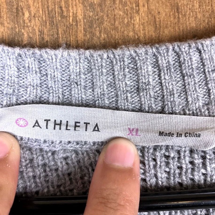 Athleta Athleta Sweater Charcoal Crew Neck Wool Cashmere XL Women’s Pullover Knit Knitwear Casual Workwear Size XL / US 12-14 / IT 48-50 - 6 Thumbnail