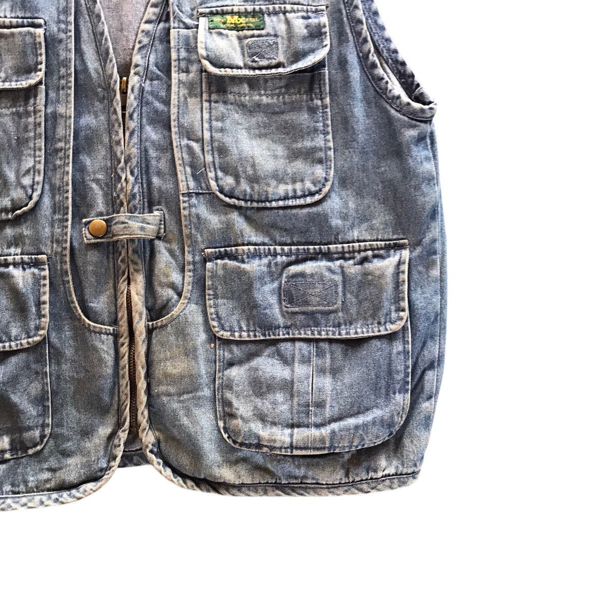Infinite Archives Vintage MX Good Feel Distressed Denim Parachute Vest Denim Size US M / EU 48-50 / 2 - 3 Thumbnail