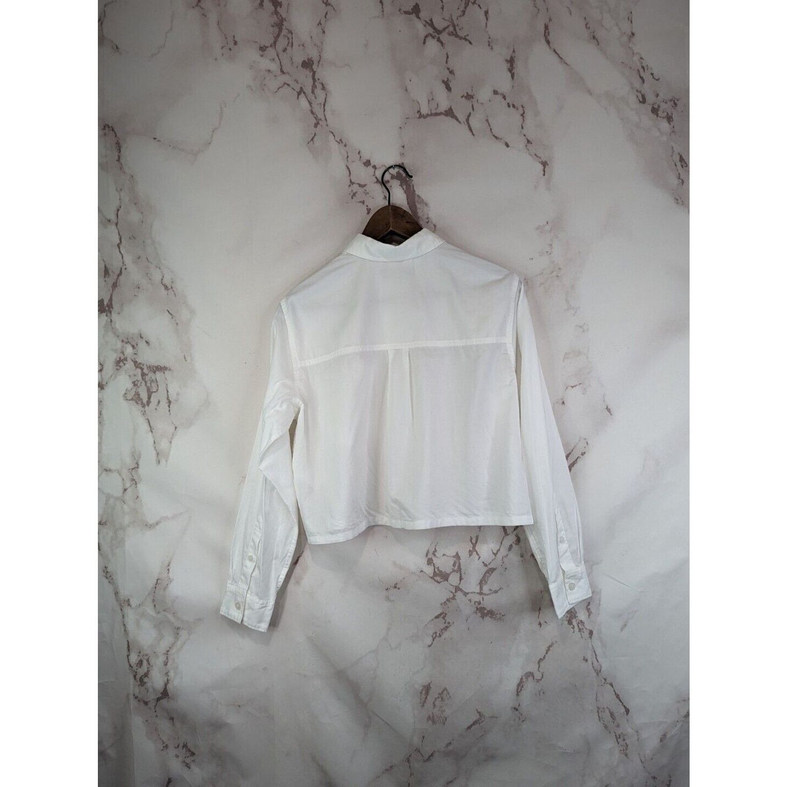Everlane Everlane Shirt Womens 14 16 XL White Button Silky Way Short Size XL / US 12-14 / IT 48-50 - 5 Thumbnail