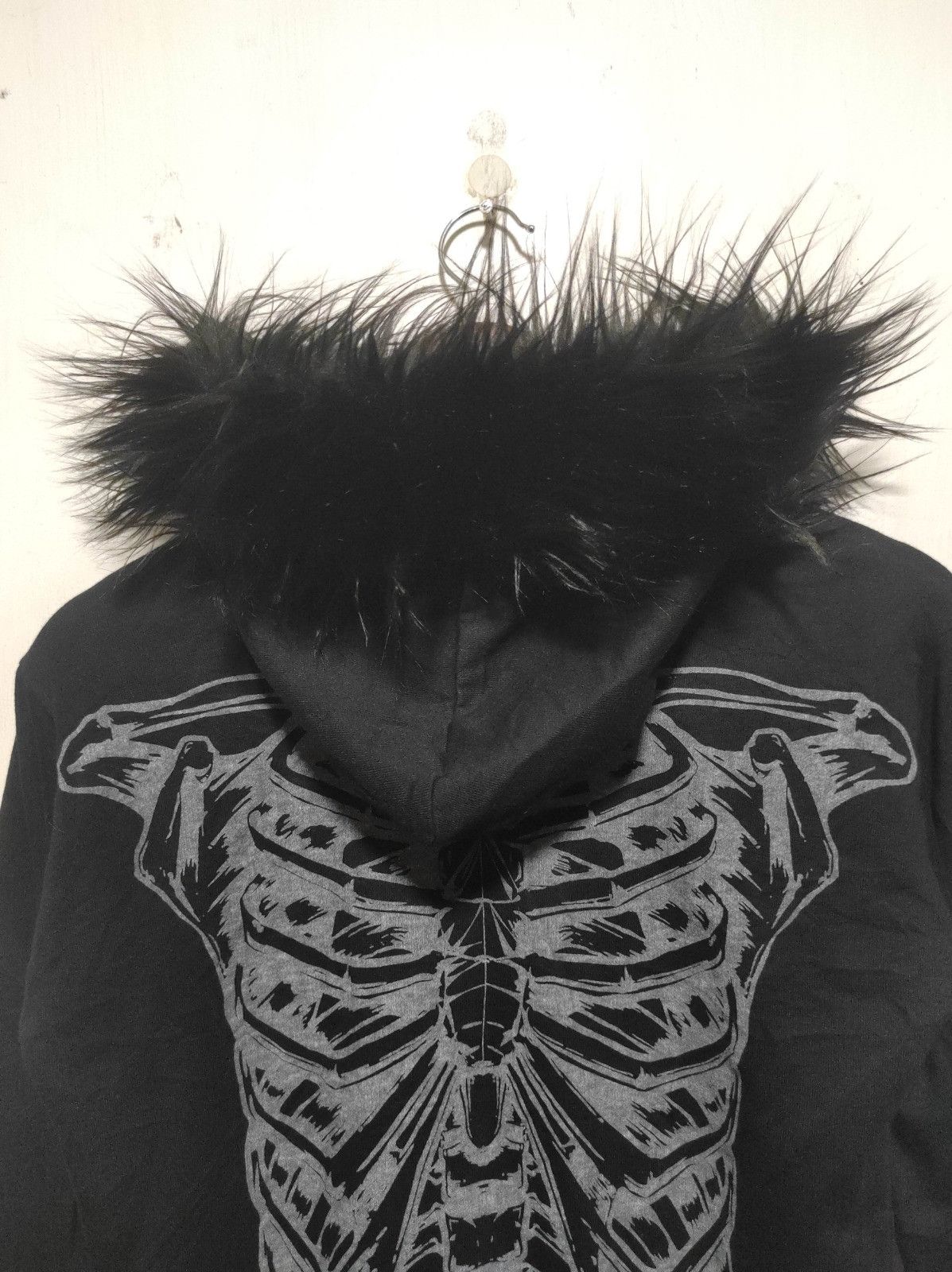 Japanese Brand Glad News Skull Studed zipper fur hoodie LGB style Size US S / EU 44-46 / 1 - 13 Thumbnail