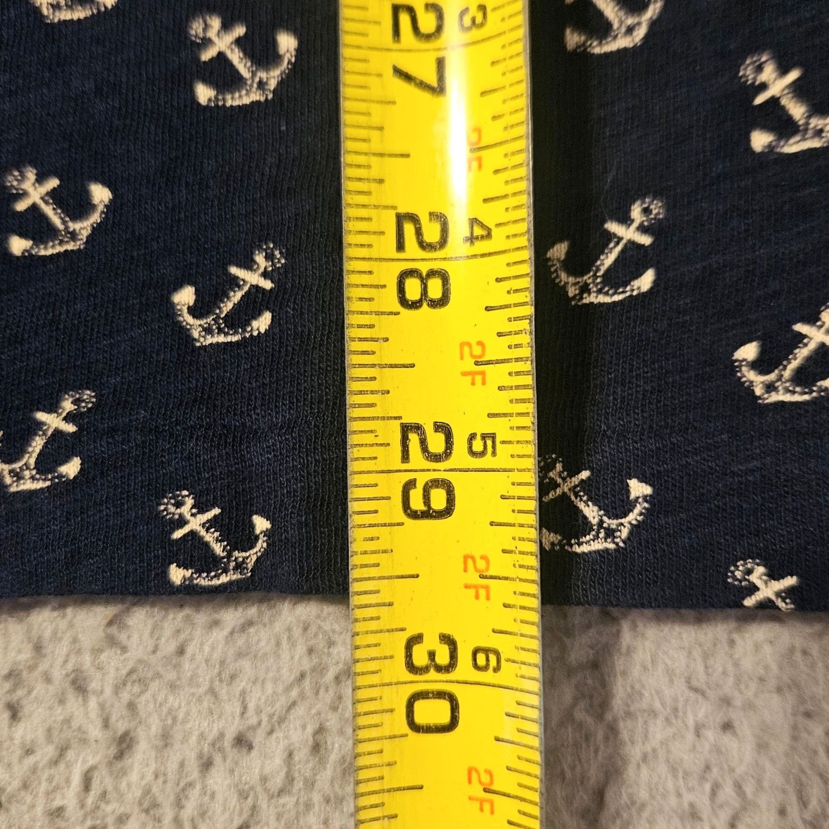 Polo Ralph Lauren Polo Ralph Lauren Mens XL Navy Blue Anchor Print Short Sleeve Shirt Cotton Size US XL / EU 56 / 4 - 4 Thumbnail