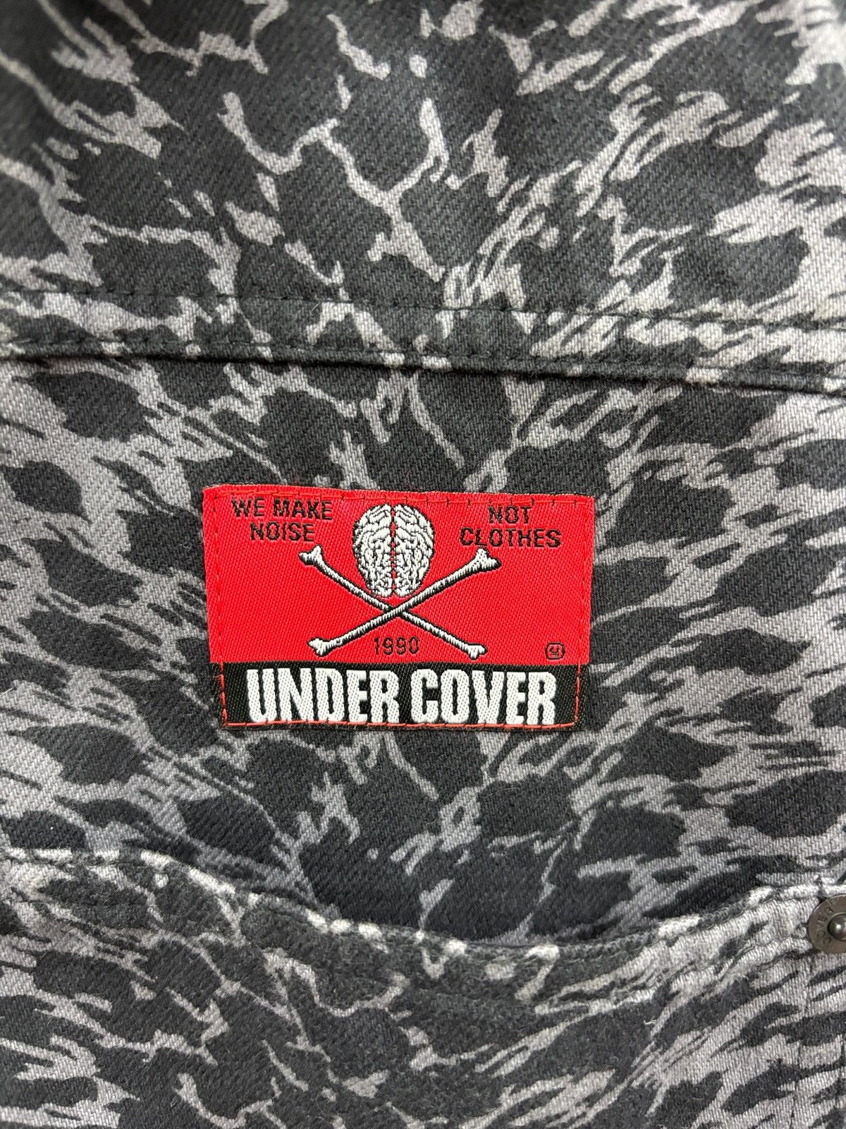 Undercover 4-Undercover Cream Soda Leopard Print Trucker Jacket Size US L / EU 52-54 / 3 - 3 Thumbnail