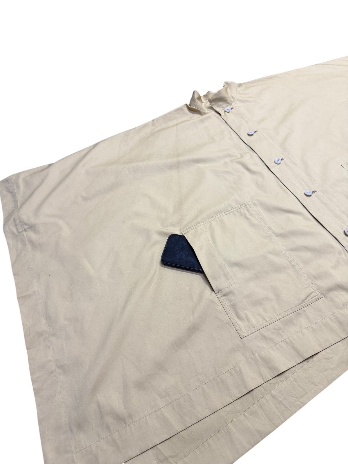 Issey Miyake Vintage 80s Plantation by Issey Miyake Cotton Poncho Wide Size US M / EU 48-50 / 2 - 3 Thumbnail