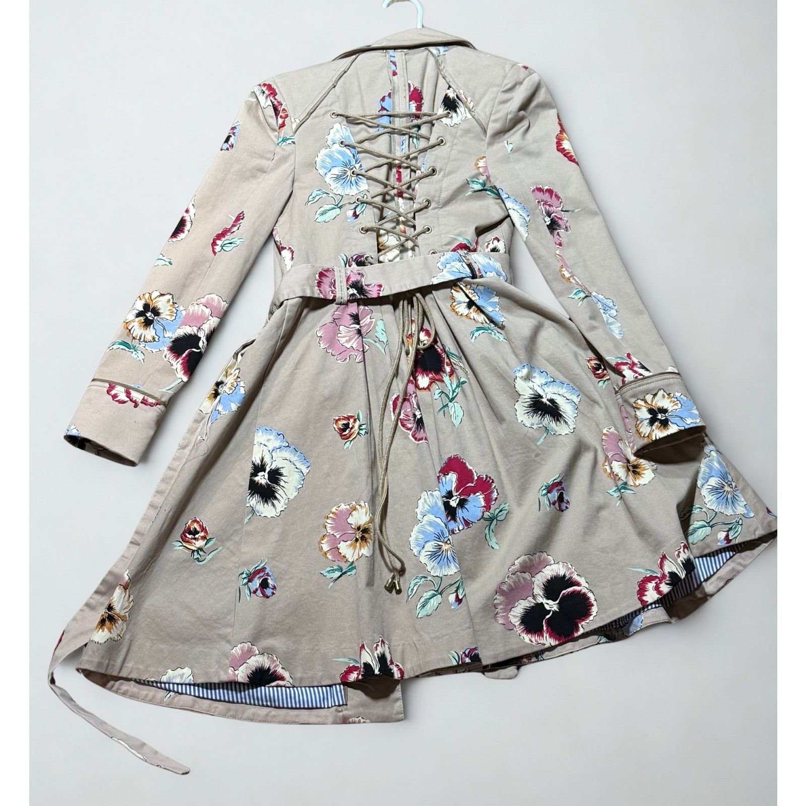 Anthropologie Anthropologie Elevenses Floral Trench coat Dress Women's 0 Size XS / US 0-2 / IT 36-38 - 3 Thumbnail