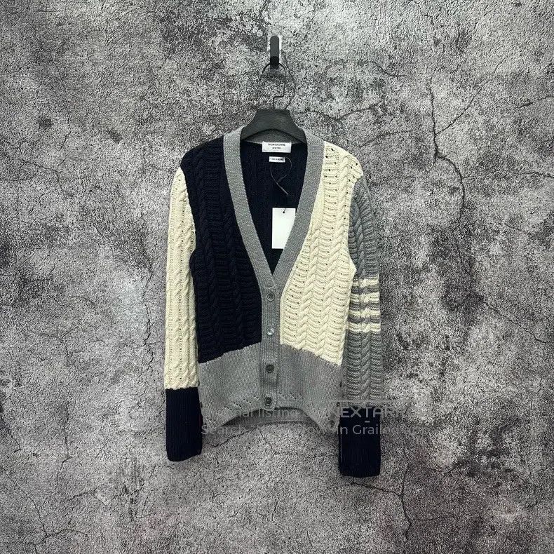 Thom Browne Thom Browne Color Block Striped Cardigan Jacket Size US XXS / EU 40 - 1 Thumbnail