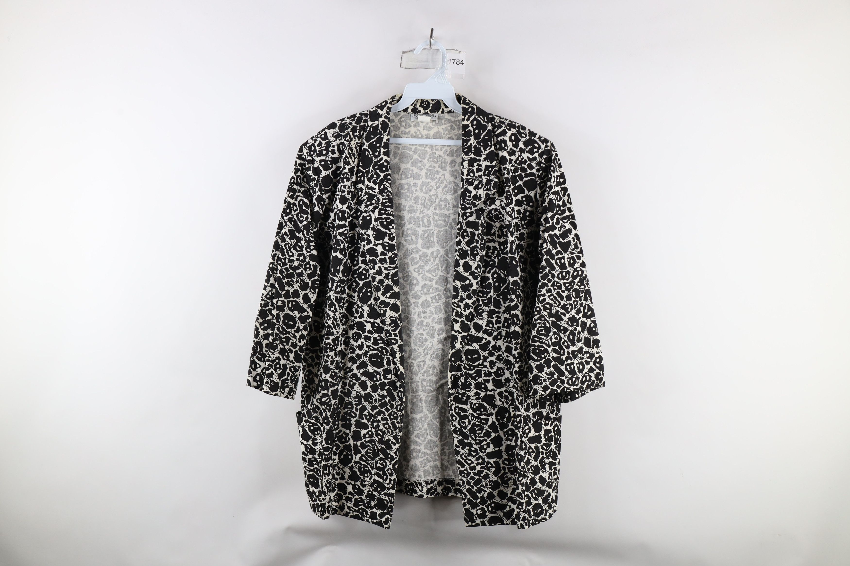 Vintage Vintage 90s Streetwear Abstract Open Front Blazer Jacket USA Size L / US 10 / IT 46 - 1 Thumbnail