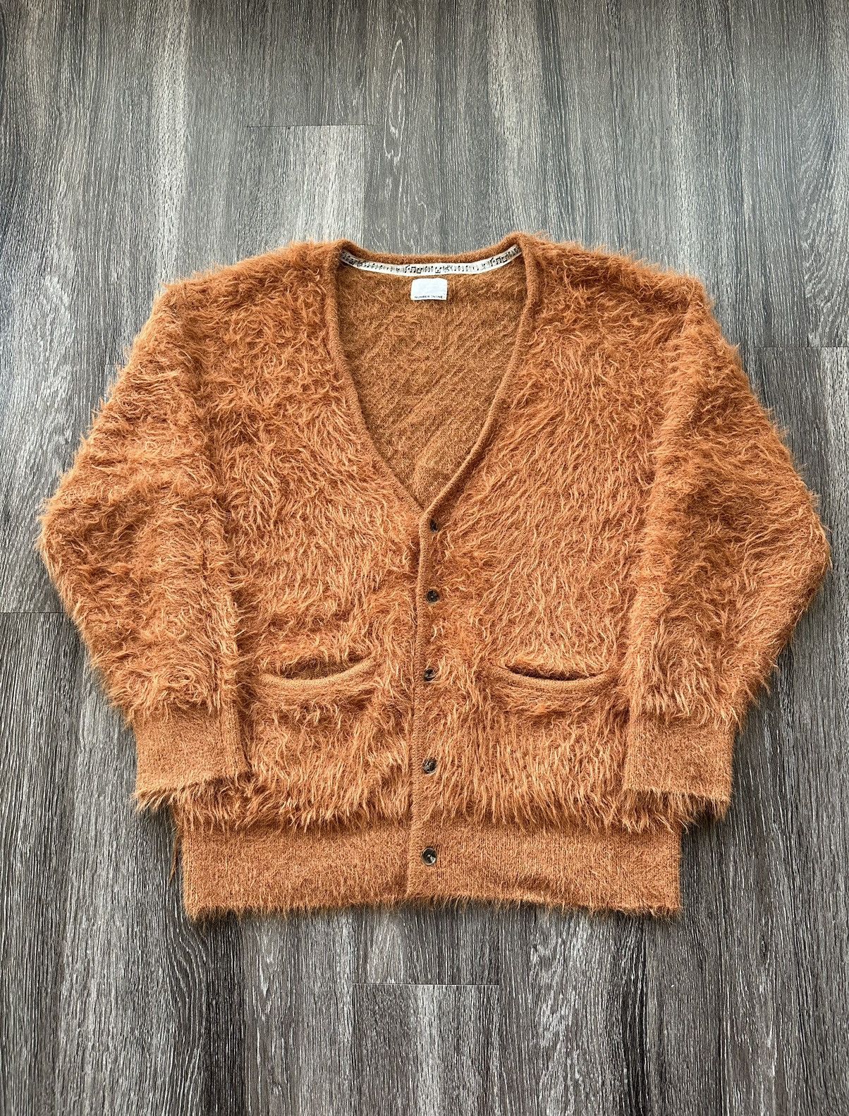 image of Number N Ine Number (N)Ine Mohair Fur Cardigan 2000S Size Large Kurt in Brown, Men's