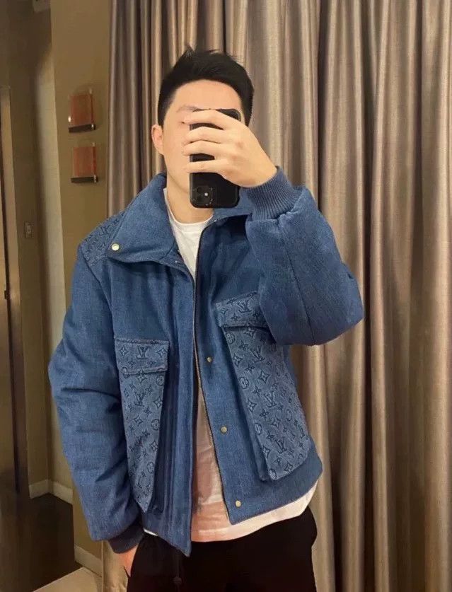Louis Vuitton Louis Vuitton Jacquard Logo Denim Jacket Size US M / EU 48-50 / 2 - 1 Thumbnail