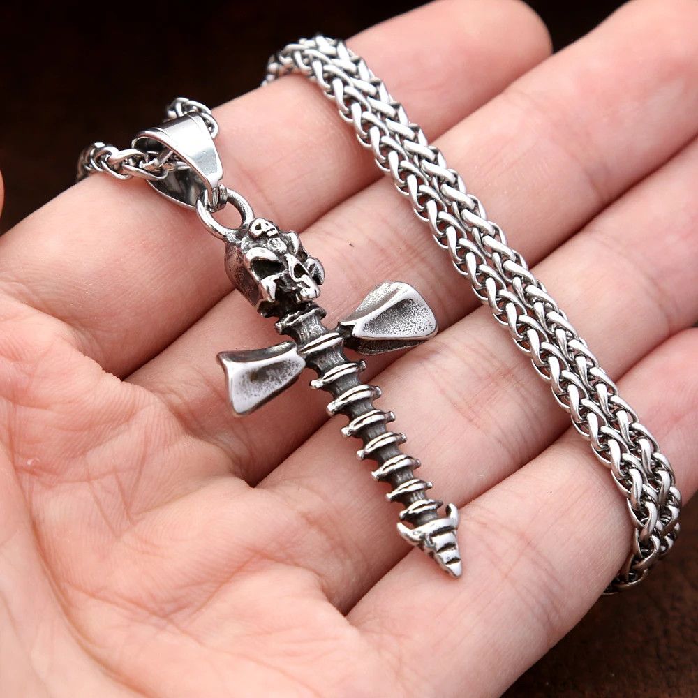 Jewelry Vintage Gothic Skull Necklaces Size ONE SIZE - 4 Thumbnail