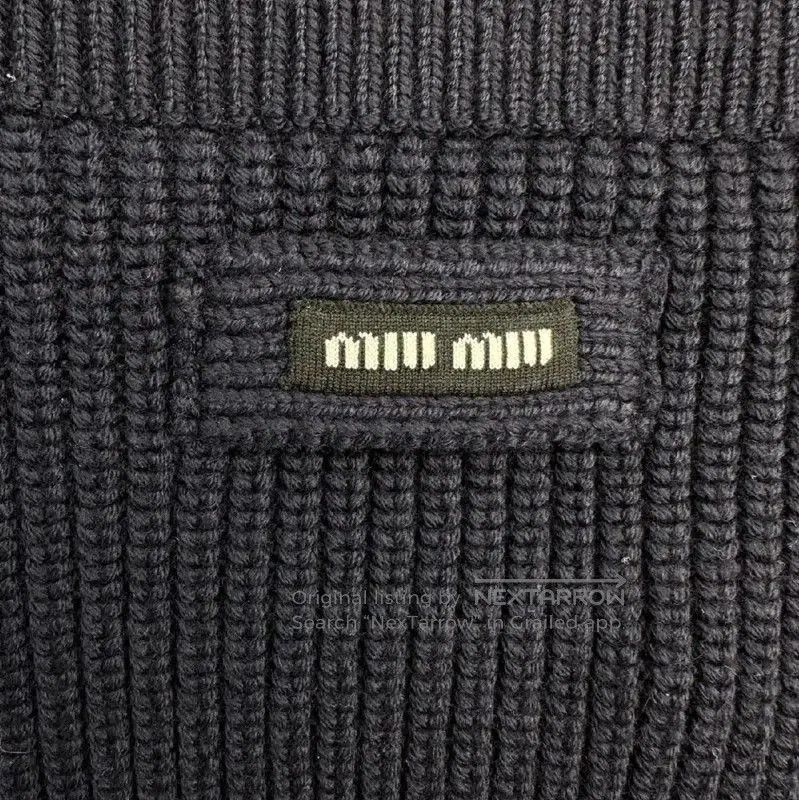 Miu Miu Miu Miu Women's Black Wool Shorts . Size 23" - 5 Thumbnail