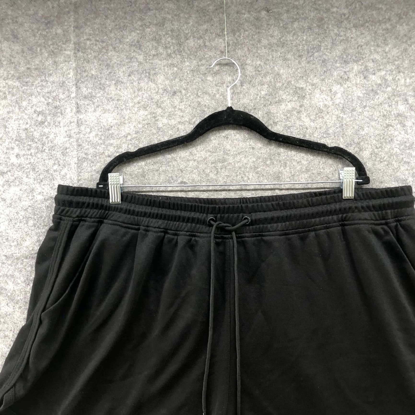 Vintage City Chic CCX Sweat Shorts Womens XXL 24 Black Drawstring Fleece Lounge Size 40" / US 18 - 3 Thumbnail