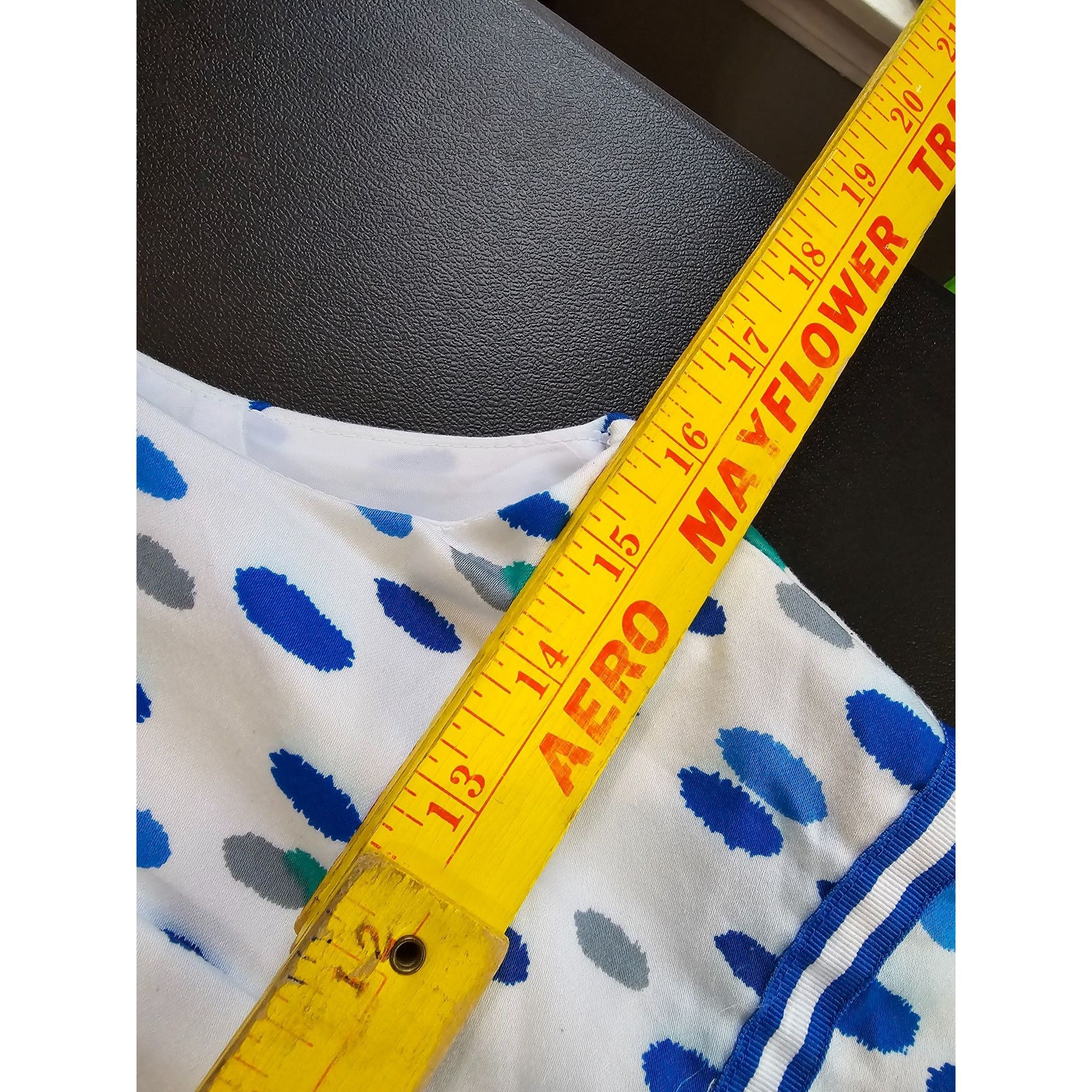 Other Perceptions Petite 8P White & Blue Polka Dot Sleeveless Dres Size M / US 6-8 / IT 42-44 - 6 Thumbnail