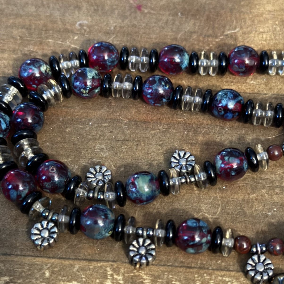 Other Colorful glass bead hearts and flower charms necklace Size ONE SIZE - 2 Thumbnail