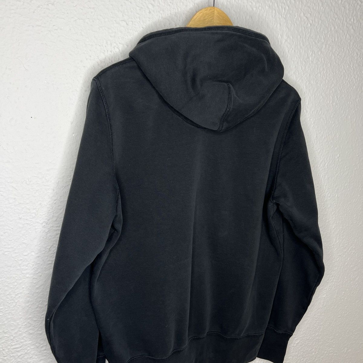 Nike × Vintage Vintage Nike Hoodie Black Logo Swoosh Boxy 90s Y2K Size US M / EU 48-50 / 2 - 8 Thumbnail