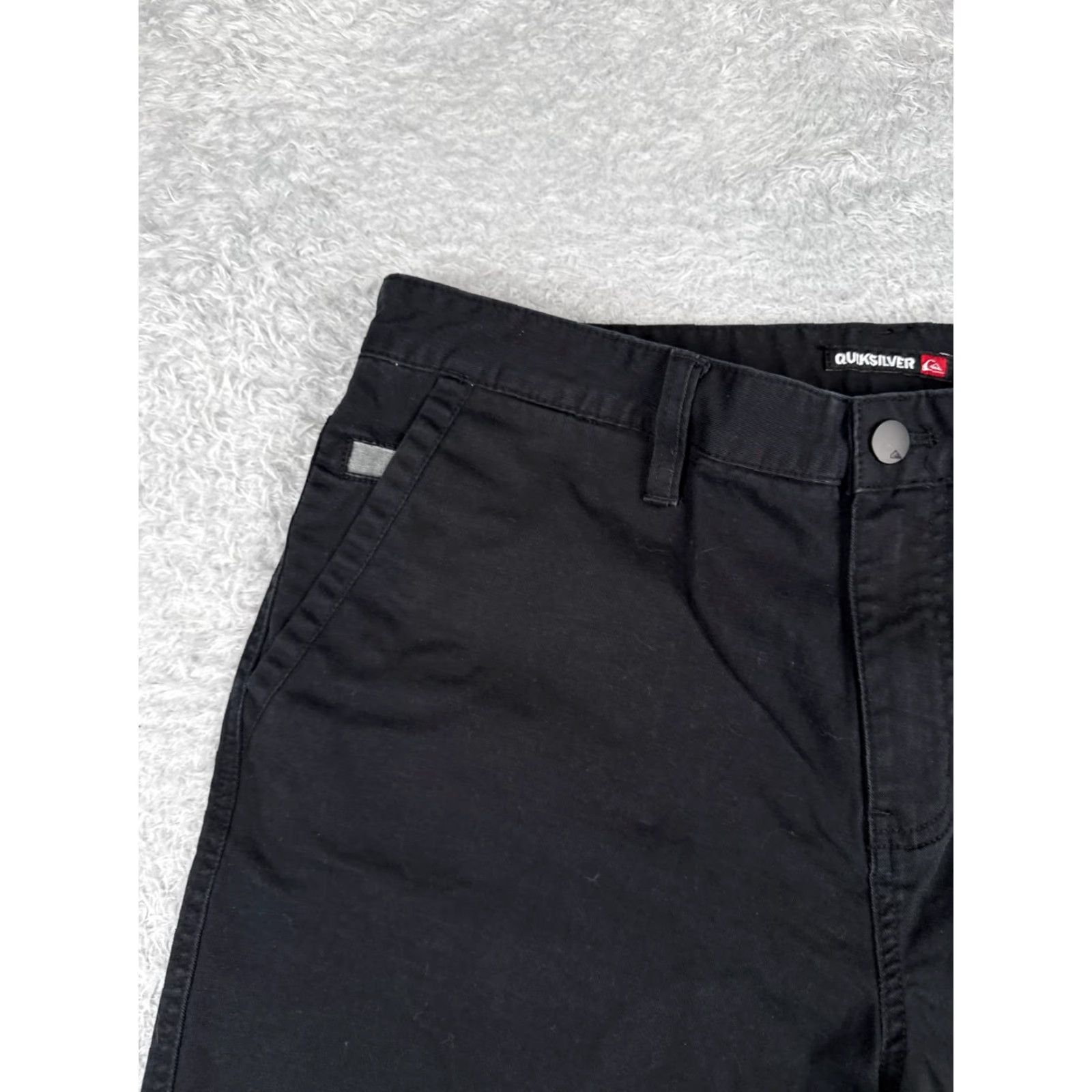 Quiksilver Quiksilver Shorts Men 36 Black Cotton Blend Twill Chino Skate Beach Casual 36x10 Size US 36 / EU 52 - 4 Thumbnail