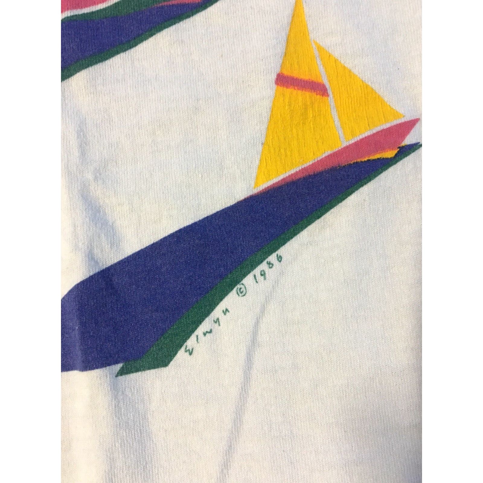 Vintage VINTAGE Cleveland Sailing Shirt M L Single Stitch USA Boat Nautical Sea Art 90s Size US L / EU 52-54 / 3 - 4 Thumbnail
